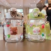X152-XBD-8033 Girls' large-capacity, popular and cute water cup, portable student bear water cup, children's square large-belted cup with tea strater details Picture